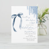 Iets blauw voordat ik nu glitter druppels doe kaart (Staand voorkant)