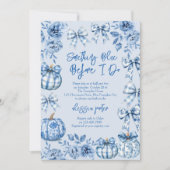 Iets blauw voordat ik Pumpkin Vrijgezellenfeest do Kaart (Voorkant)