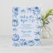 Iets blauw voordat ik Pumpkin Vrijgezellenfeest do Kaart (Staand voorkant)