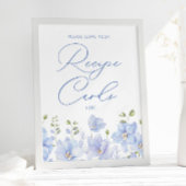 Iets blauw voordat ik recept Kaarten bruids Poster
