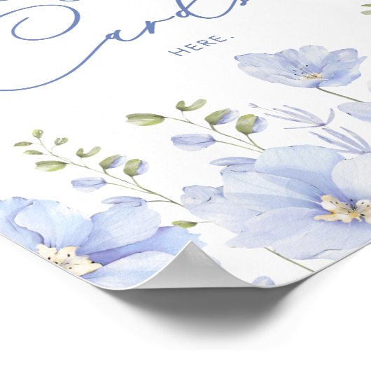 Iets blauw voordat ik recept Kaarten bruids Poster (Hoek)