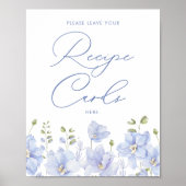 Iets blauw voordat ik recept Kaarten bruids Poster (Voorkant)