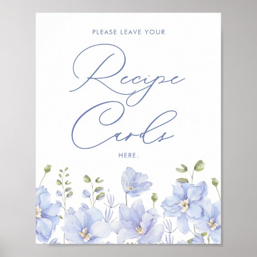 Iets blauw voordat ik recept Kaarten bruids Poster (Voorkant)