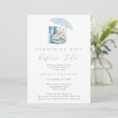 Iets blauw voordat ik regenboots Vrijgezellenfeest Kaart (Staand voorkant)