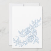 Iets blauw voordat ik Rozen Vrijgezellenfeest doe Kaart (Achterkant)