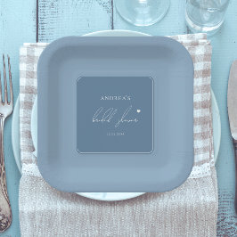 Iets blauw voordat ik stijlvol Vrijgezellenfeest d Papieren Bordje