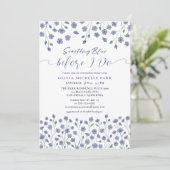 Iets blauw voordat ik Summer Vrijgezellenfeest doe Kaart (Staand voorkant)