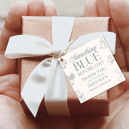 Iets Blauw Voordat Ik Trouw Bruidsbruiloftcadeau Bedankjes Labels