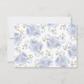 Iets Blauw Voordat Ik Trouw Bruidsuitvaart Bedankkaart (Achterkant)