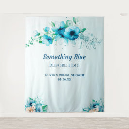 Iets blauw voordat ik Vrijgezellenfeest achtergron Wandkleed