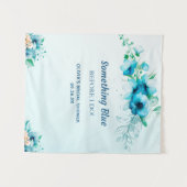 Iets blauw voordat ik Vrijgezellenfeest achtergron Wandkleed (Voorkant (horizontaal))