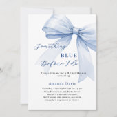 Iets blauw voordat ik Vrijgezellenfeest buig Kaart (Voorkant)