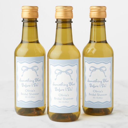 Iets blauw voordat ik Vrijgezellenfeest champagne  Wijn Etiket (Flessen)