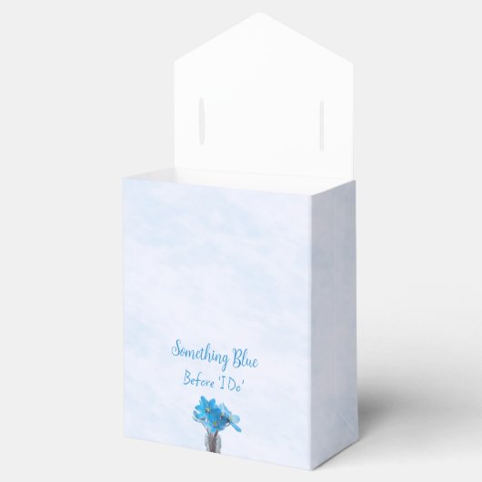 Iets blauw voordat ik Vrijgezellenfeest doe Bedankdoosjes (Geopend)