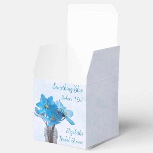 Iets blauw voordat ik Vrijgezellenfeest doe Bedankdoosjes (Geopend)