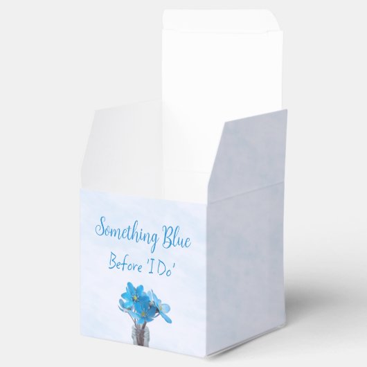 Iets blauw voordat ik Vrijgezellenfeest doe Bedankdoosjes (Geopend)