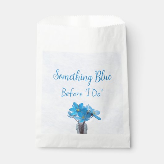 Iets blauw voordat ik Vrijgezellenfeest doe Bedankzakje (Voorkant)