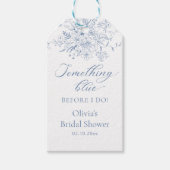 Iets blauw voordat ik Vrijgezellenfeest doe Cadeaulabel (Voorkant)