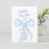 Iets blauw voordat ik Vrijgezellenfeest doe Kaart (Staand voorkant)