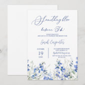 Iets blauw voordat ik Vrijgezellenfeest doe Kaart (Voorkant / Achterkant)