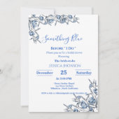 Iets blauw voordat ik vrijgezellenfeest doe kaart (Voorkant)