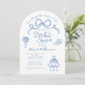 Iets blauw voordat ik Vrijgezellenfeest doe Kaart (Staand voorkant)