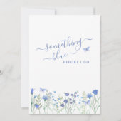 Iets blauw voordat ik Vrijgezellenfeest doe Kaart (Achterkant)