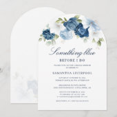 Iets blauw voordat ik Vrijgezellenfeest doe Kaart (Voorkant / Achterkant)