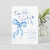 Iets blauw voordat ik Vrijgezellenfeest doe Kaart (Staand voorkant)