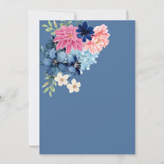 Iets blauw voordat ik vrijgezellenfeest doe kaart (Achterkant)