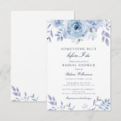 Iets blauw voordat ik Vrijgezellenfeest doe Kaart (Voorkant / Achterkant)