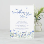 Iets blauw voordat ik Vrijgezellenfeest doe Kaart (Staand voorkant)