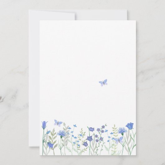 Iets blauw voordat ik Vrijgezellenfeest doe Kaart (Achterkant)