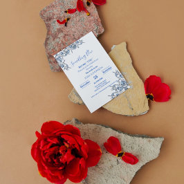 Iets blauw voordat ik vrijgezellenfeest doe kaart