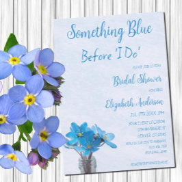 Iets blauw voordat ik Vrijgezellenfeest doe Kaart