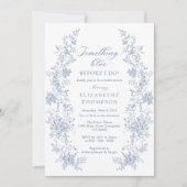 Iets blauw voordat ik Vrijgezellenfeest doe Kaart (Voorkant)