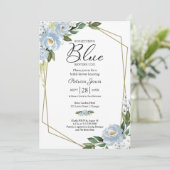 Iets blauw voordat ik Vrijgezellenfeest doe Kaart (Staand voorkant)