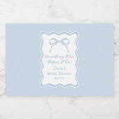 Iets blauw voordat ik Vrijgezellenfeest doe Likeurfles Etiket (Enkel label)