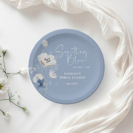 Iets blauw voordat ik Vrijgezellenfeest doe Papieren Bordje