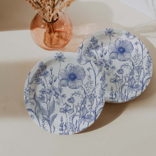 Iets blauw voordat ik Vrijgezellenfeest doe Papieren Bordje