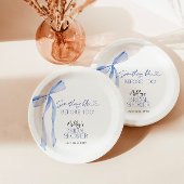 Iets blauw voordat ik Vrijgezellenfeest doe Papieren Bordje