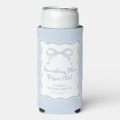 Iets blauw voordat ik vrijgezellenfeest doe seltzer blikjeskoeler (Seltzer Voorkant)