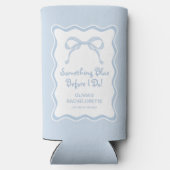 Iets blauw voordat ik vrijgezellenfeest doe seltzer blikjeskoeler (Achterkant)