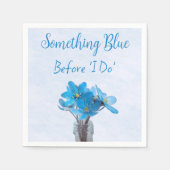 Iets blauw voordat ik Vrijgezellenfeest doe Servet (Voorkant)