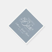 Iets blauw voordat ik Vrijgezellenfeest doe Servet (Hoek)