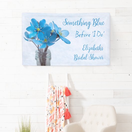 Iets blauw voordat ik Vrijgezellenfeest doe Spandoek (Insitu)