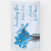 Iets blauw voordat ik Vrijgezellenfeest doe Spandoek (Verticaal)