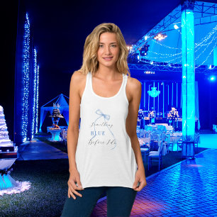 Iets blauw voordat ik Vrijgezellenfeest doe Tanktop