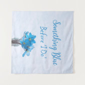 Iets blauw voordat ik Vrijgezellenfeest doe Wandkleed (Voorkant (horizontaal))