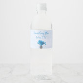 Iets blauw voordat ik Vrijgezellenfeest doe Waterfles Etiket (Voorkant)